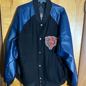 Da’ Bears Chris Farley Men's Black & Blue Varsity Jacket